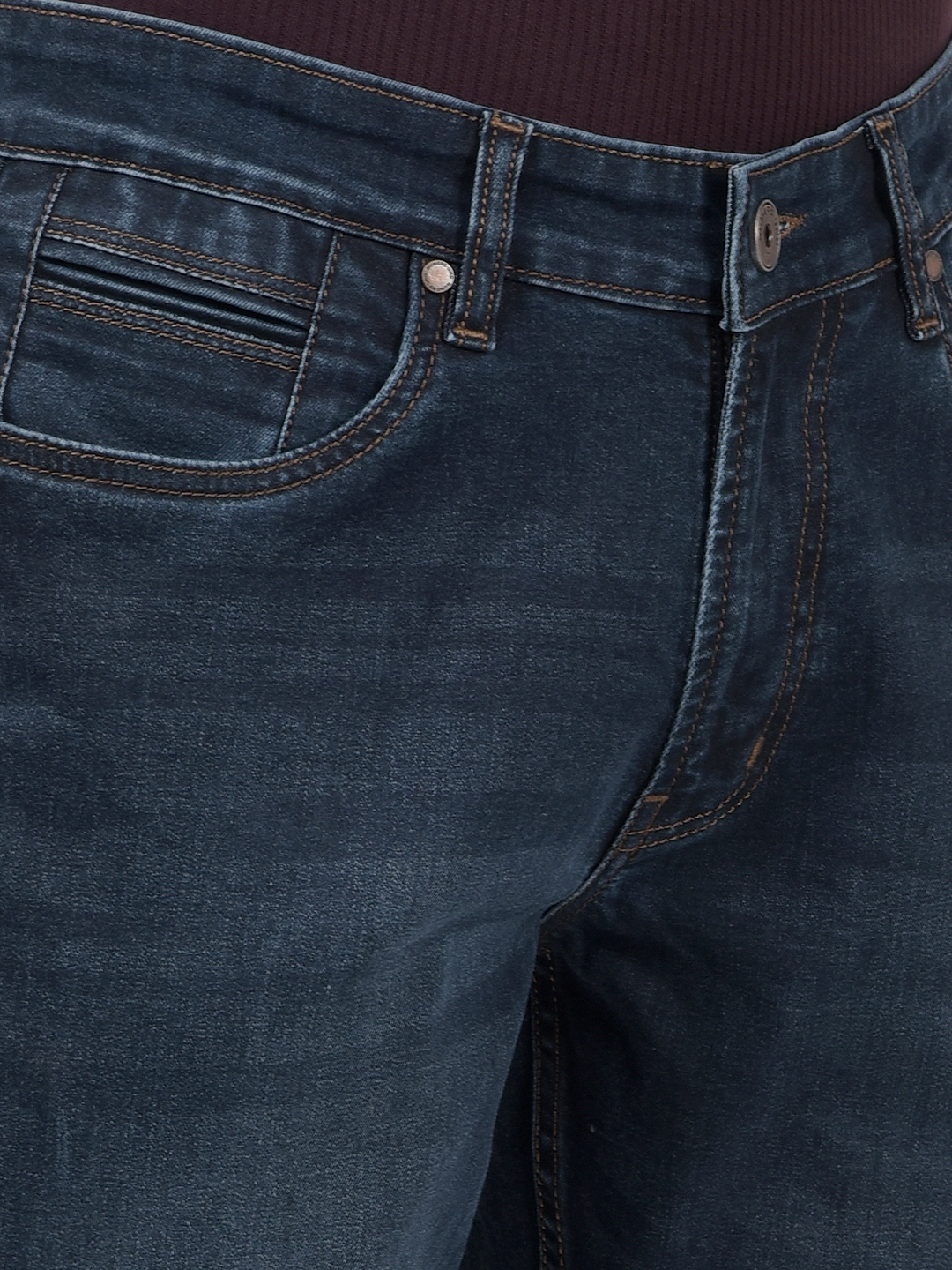 Numero Uno Men Solid Dark Blue Jeans